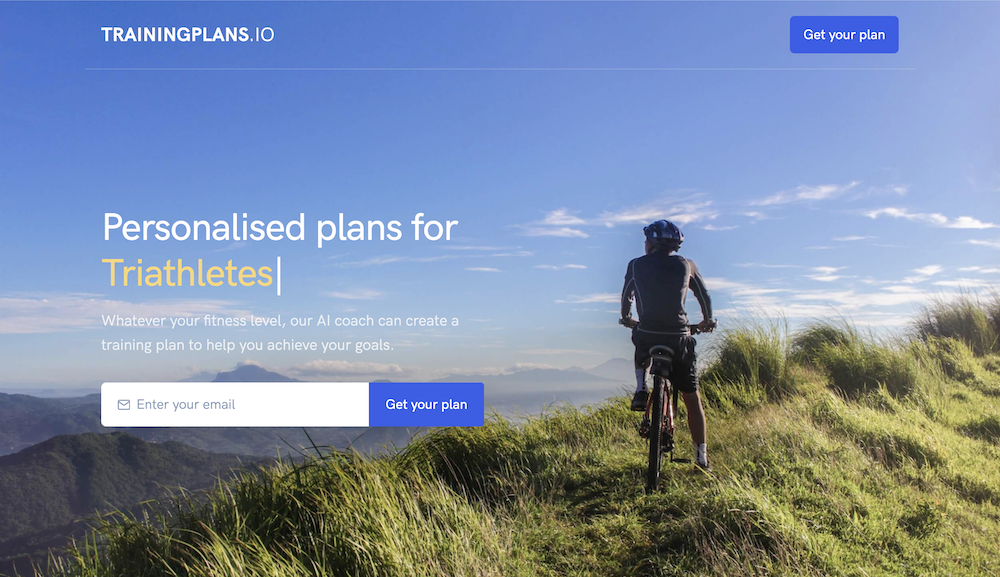 Training Plans Website